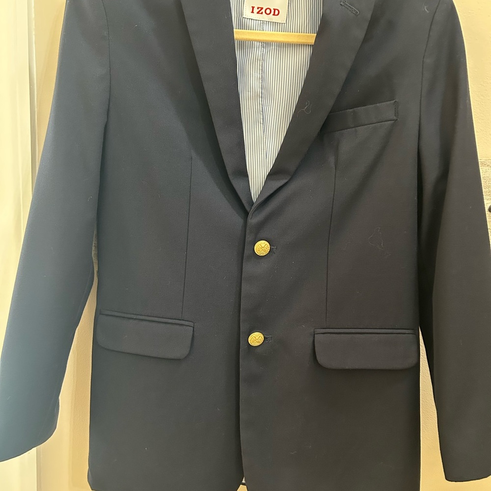 Izod Blue Sport Coat Classic Style